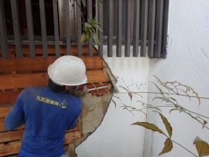 羽島市　内装解体　外壁撤去
