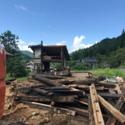 郡上市　木造住宅の解体工事　続報‼