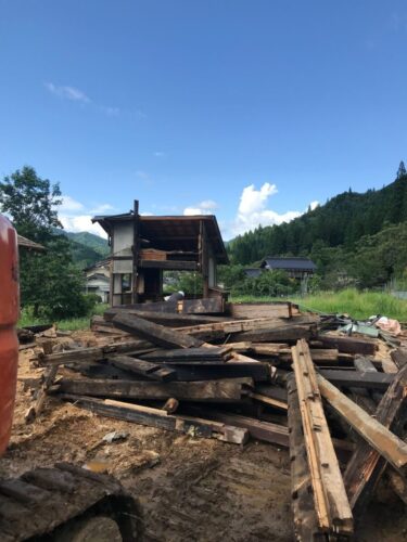 郡上市　木造住宅の解体工事　続報‼
