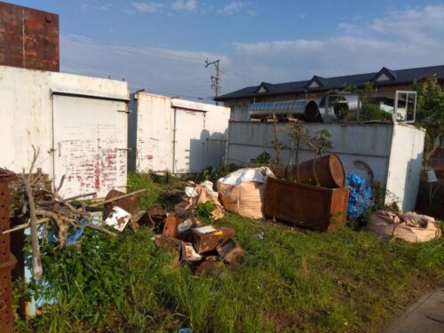 羽島市にて倉庫の撤去処分工事が始まりました‼